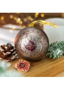 Harry Potter - Pallina di Natale della Mappa del Malandrino con Pin
