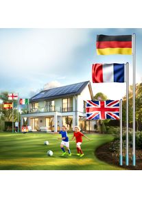 Monzana Aluminium vlaggenmast 650cm incl Duitsland vlag