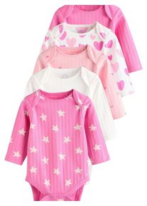 next Rompertje/body pink / rosa / pitaja roze / wit 62