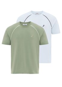Moxx Paris, Mænd, Bluser & t-shirts, Lyseblå / Grøn, Størrelse 3XL