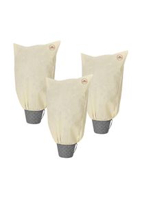 Gardebruk Plantenhoes 3 stuks Beige 60x80cm
