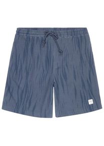 KnowledgeCotton Apparel Fig Loose Northern Lights Bouclé Short Heren (XL |blauw)