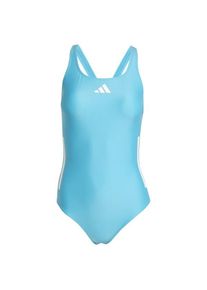 Adidas Womens 3 Stripes Bold Swimsuit Badpak Dames (40 |blauw)