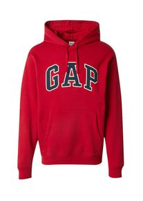 GAP Heren Sweatshirt 'HERITAGE' navy / lichtrood / wit XS