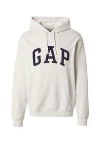 GAP Heren Sweatshirt 'V-HERITAGE' navy / lichtgrijs XS
