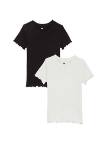 WE Fashion Camisola em preto, branco Tamanho 158/164 Simples