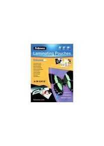 Fellowes Fellowes A4 Glossy Laminator Pouches 80micron Thickness, 100 Pack Quantity - 5452502