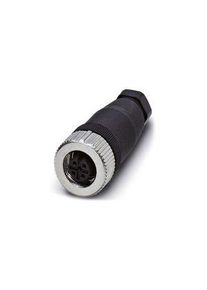Phoenix Contact Cirkelvormige connector, 4 contacten, kabelbevestiging, M12-connector, contactdoos, vrouwelijk, IP67, SACC-serie - 1543029