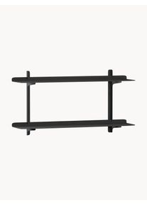 Metallbude Półka ścienna z metalu Linara Czarny Metal S 68 x W 36 cm