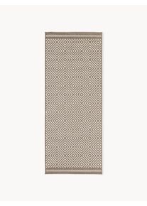 Dwustronny chodnik zewnętrzny Reddy Brązowy Włókno syntetyczne S 80 x D 200 cm | Westwing Collection