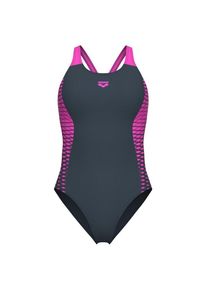 arena Womens Openings Swimsuit V Back Badpak Dames (36 |blauw)