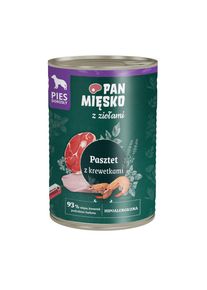 Voordeelpakket: 24x400g Pan Mięsko Dog Paté met garnalen natvoer voor honden
