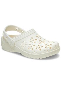 Crocs Classic Floral Cut Out Clog Sandalen (41/42 |beige/wit)