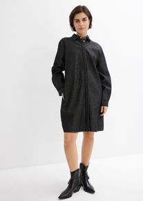 Robe en jean oversize - noir - taille 42 avec coton - bonprix