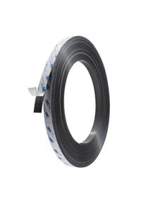Bande magnétique adhésive, forte 20 mm | 1.5 mm | 30 m, noir