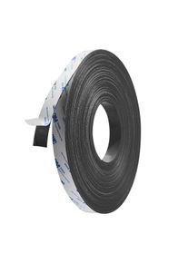 Bande magnétique adhésive, forte 20 mm | 1 mm | 30 m, noir