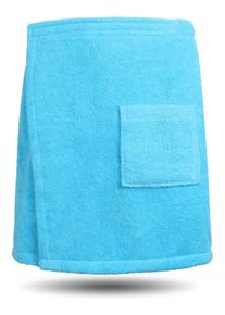 Normani Heren Badjas kort ' Mersin ' turquoise XS-XXL