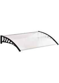 Outsunny 0.9 x 1.2 m Window Awning Door Canopy Modern Polycarbonate Cover Outdoor Rain Snow Sunlight Protection Hollow Sheet | Aosom Ireland
