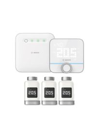 BOSCH SMART HOME Controller II + Kamerthermostaat II + 3x Radiatorknop II