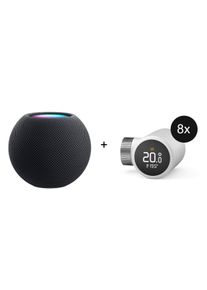 Apple HomePod mini + 8 tado° radiatorknoppen X