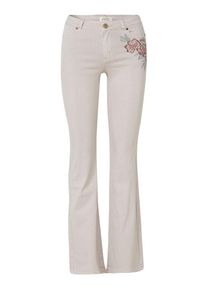 KOROSHI Dames Jeans beige / donkerbruin / smaragd / koraal 44