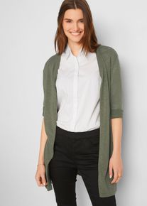 Cardigan lungo aperto, Verde, Taglia 46/48 (M), bonprix