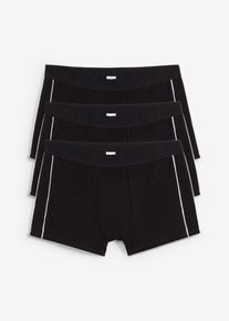 Boxer corti aderenti (pacco da 3) - Nero - Taglia 5 (M) - bonprix