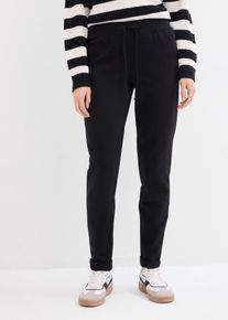 Pantaloni da jogging in felpa morbida - Nero - Taglia 58/60 (XXL) - bonprix