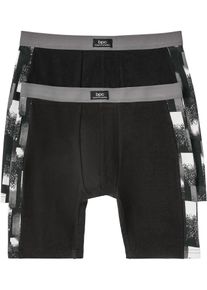 Boxer lunghi (pacco da 2) - Nero - Taglia 7 (XL) - bonprix
