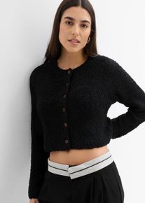 Cardigan corto, Nero, Taglia 38/40 (XS), bonprix