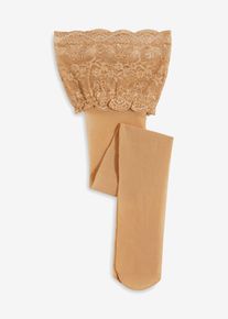 Collant autoreggenti 20 den - Beige - Taglia 54/56 (XL) - bonprix