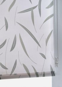 Tenda a rullo filtrante con foglie - Bianco - Taglia 1 (Alt. / largh. 150/45 cm) - bonprix