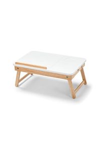 Tchibo - Stolik na łóżko pod laptopa - kolor: brązowy/biały
