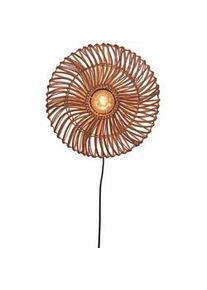 Good&Mojo Good & Mojo Wandleuchte , Naturfarben , Naturmaterialien , Holz , rund , 12 cm , LED-Leuchtmittel austauschbar , Lampen & Leuchten, Innenbeleuchtung, Wandleuchten