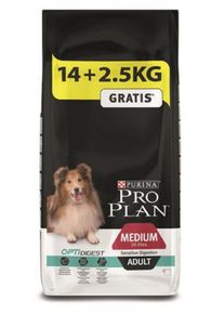 ProPlan MO Dog Opti Digest Adult Medium Sensitive Digestion 14kg + 2,5kg