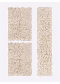 HEINE HOME unisex Tapijt in beige ,maat 190x290 cm - rechthoekig, Witt, 100% Scheerwol