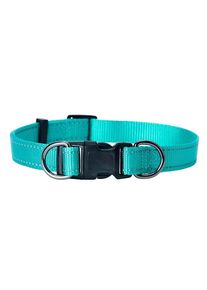 Dogman Nylon Hundehalsband Iris Türkis XL 25mmx38-66cm