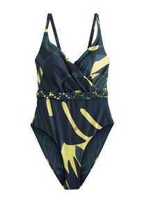 next Damer Badedragt navy / lemon / petroleum St&oslash;rrelse L