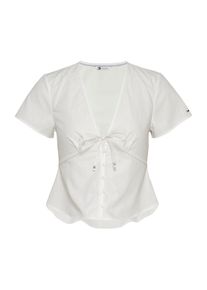 Tommy Jeans Kvinnor Blus off-white Storlek 3XL
