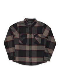 Brixton Bowery Shirt heather grey charcoal Heren M