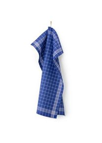 Kracht Trockenperle Geschirrtuch Zwirnhalbleinen Blau-Weiß