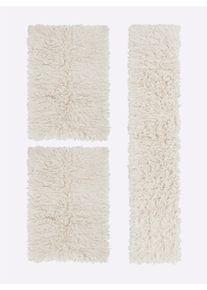 HEINE HOME unisex Tapijt in naturel ,maat 70x140 cm - rechthoekig, Witt, 100% Scheerwol