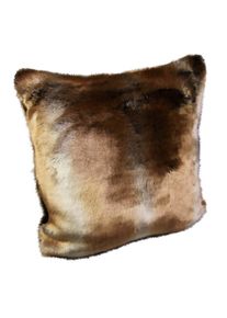 Star Home Textil Couverture en fausse fourrure de zibeline, Coussin