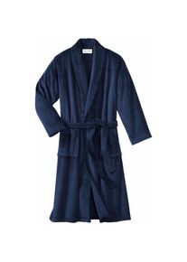 Derek Rose 'Triton' badjas, Unisex - S - blauw, in Baumwolle