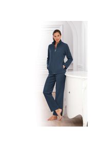 Hutschreuther fleece-homesuit, 36 - inkt, in Polyester