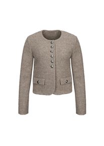 Nvsco coutureblazer met alpaca, 36 - taupe, in Wolle