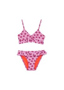 WE Fashion Bikini lila / donkerlila / lichtrood 110-116