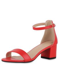 VAN HILL Dames Sandalen met riem 'Christina' rood 36