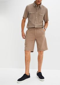 Chino bermuda van puur katoen regular fit - bruin - maat 58 - 100% katoen - bonprix