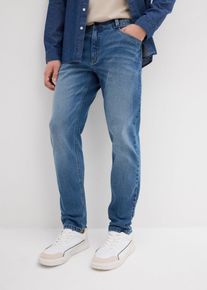 Loose fit stretch jeans van stevig denim tapered - blauw - maat 32 - met katoen - bonprix